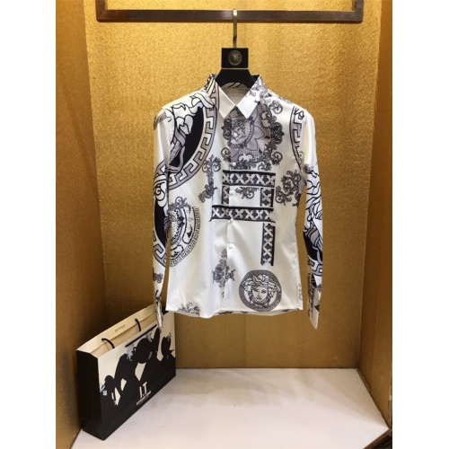 Versace Shirts Long Sleeved For Men #772164 $45.00 USD, Wholesale Replica Versace Shirts