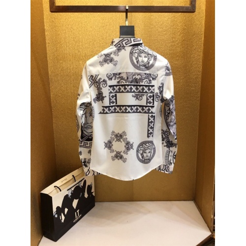 Replica Versace Shirts Long Sleeved For Men #772164 $45.00 USD for Wholesale