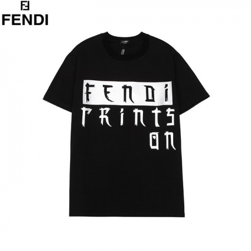 Replica Fendi T-Shirts Short Sleeved For Men #772453 $25.00 USD for Wholesale