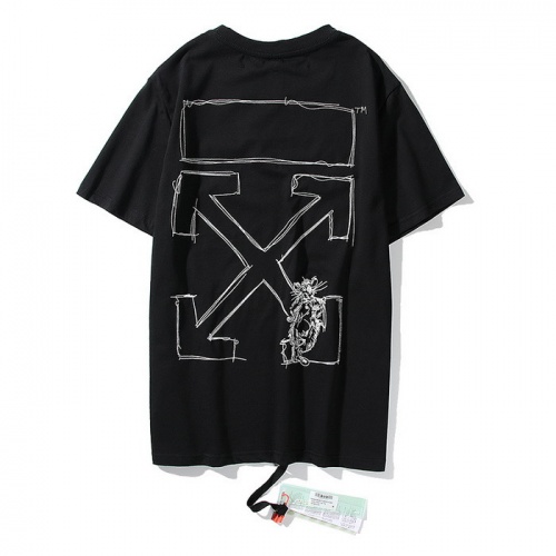 Off-White T-Shirts Short Sleeved For Men #772556 $29.00 USD, Wholesale Replica Off-White T-Shirts
