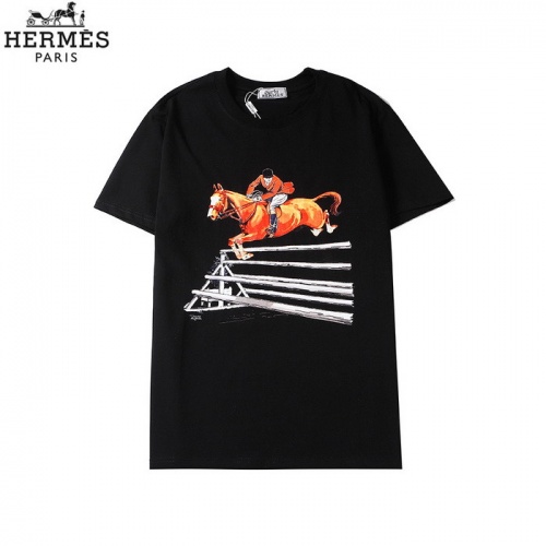 Hermes T-Shirts Short Sleeved For Men #773170 $27.00 USD, Wholesale Replica Hermes T-Shirts