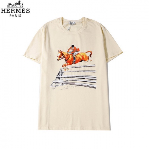 Hermes T-Shirts Short Sleeved For Men #773171 $27.00 USD, Wholesale Replica Hermes T-Shirts