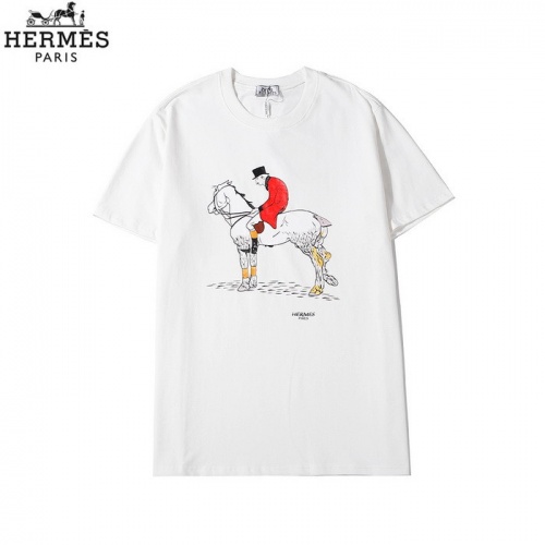 Hermes T-Shirts Short Sleeved For Men #773174 $27.00 USD, Wholesale Replica Hermes T-Shirts