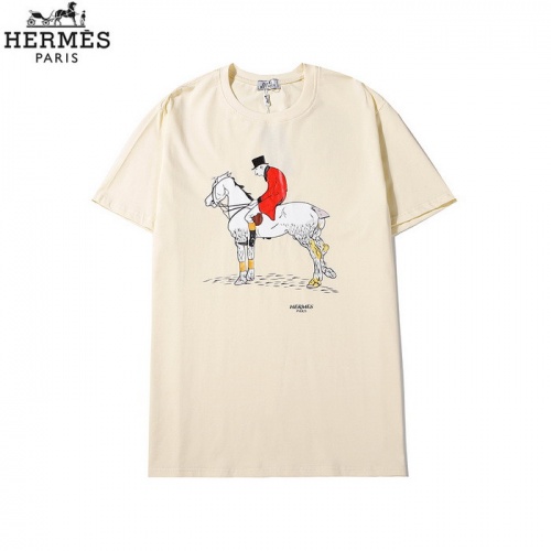 Hermes T-Shirts Short Sleeved For Men #773175 $27.00 USD, Wholesale Replica Hermes T-Shirts