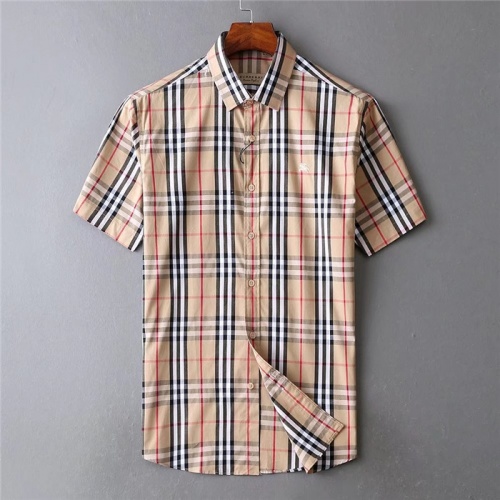 Burberry Shirts Short Sleeved For Men #773413 $36.00 USD, Wholesale Replica Burberry Shirts