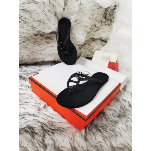 Replica Hermes Slippers For Women #774896 $45.00 USD for Wholesale