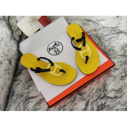 Replica Hermes Slippers For Women #774905 $45.00 USD for Wholesale