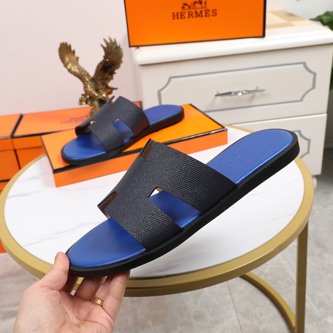 hermes slippers