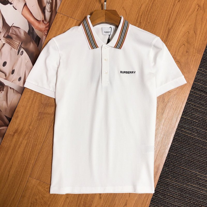 Burberry Shirts Short Sleeved Polo For Men #767833 $39.77 USD, Wholesale Replica Burberry Shirts