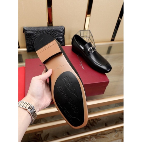 Replica Salvatore Ferragamo Leather Shoes For Men #775116 $88.00 USD for Wholesale