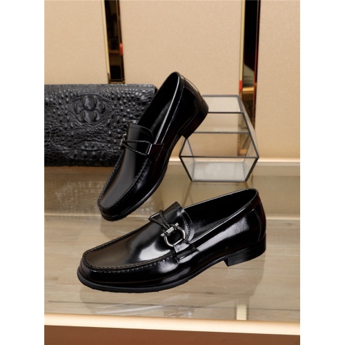 Salvatore Ferragamo Leather Shoes For Men #775118 $92.00 USD, Wholesale Replica Salvatore Ferragamo Leather Shoes