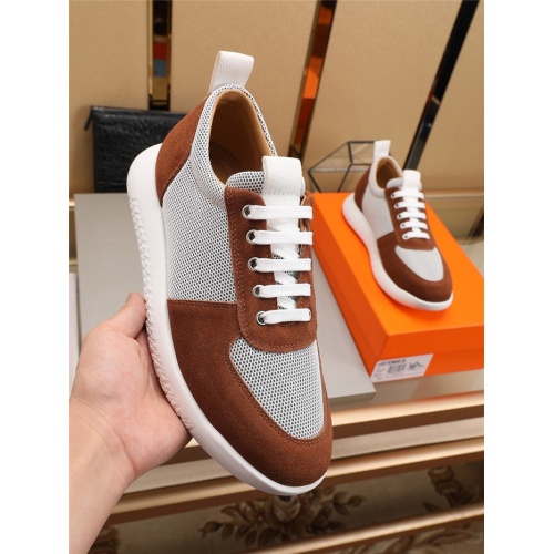 Replica Hermes Casual Shoes For Men #775171 $88.00 USD for Wholesale
