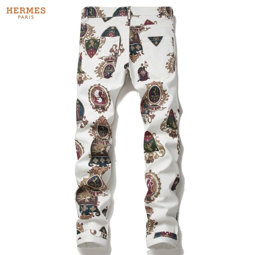 Replica Hermes Jeans For Men #775208 $48.00 USD for Wholesale