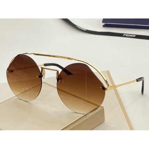 Fendi AAA Quality Sunglasses #776070 $61.00 USD, Wholesale Replica Fendi AAA Quality Sunglasses