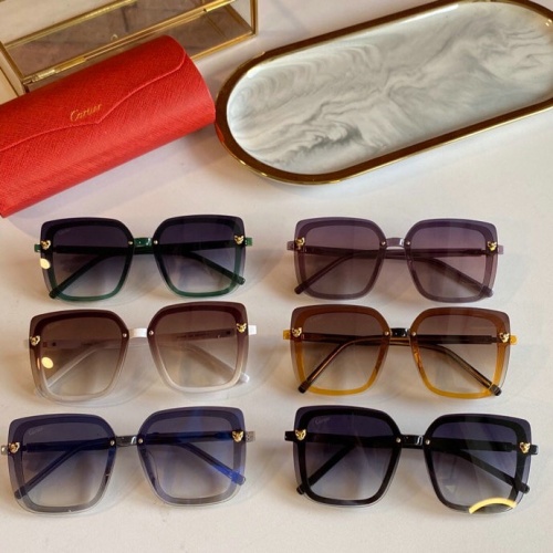 Replica Cartier AAA Quality Sunglasses #776423 $56.00 USD for Wholesale