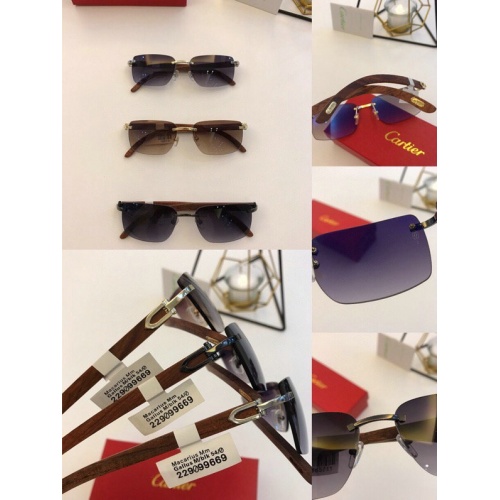Replica Cartier AAA Quality Sunglasses #776432 $56.00 USD for Wholesale