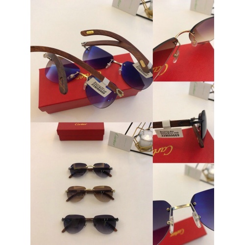 Replica Cartier AAA Quality Sunglasses #776438 $56.00 USD for Wholesale