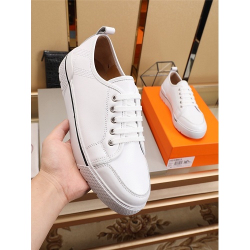 Replica Hermes Casual Shoes For Men #777956 $82.00 USD for Wholesale