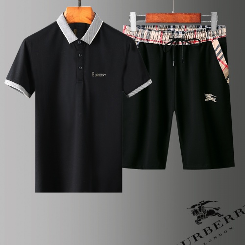 Burberry Tracksuits Short Sleeved For Men #779005 $60.00 USD, Wholesale Replica Burberry Tracksuits