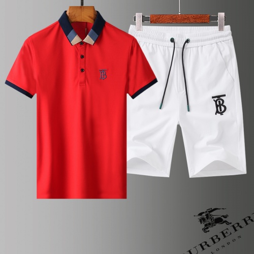 Burberry Tracksuits Short Sleeved For Men #779007 $60.00 USD, Wholesale Replica Burberry Tracksuits