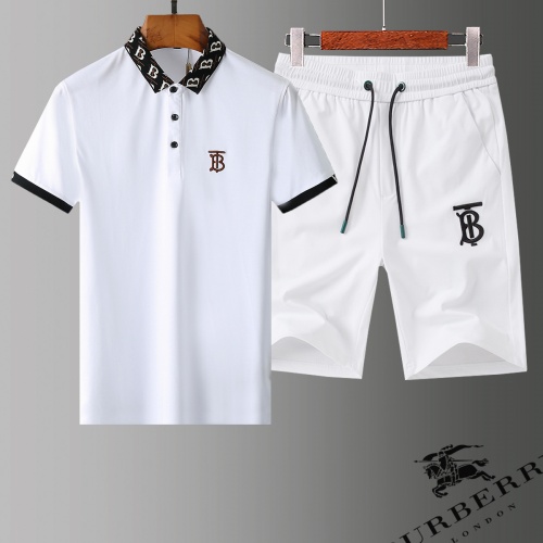 Burberry Tracksuits Short Sleeved For Men #779014 $60.00 USD, Wholesale Replica Burberry Tracksuits
