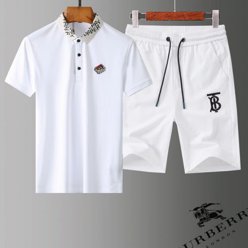 Burberry Tracksuits Short Sleeved For Men #779048 $60.00 USD, Wholesale Replica Burberry Tracksuits