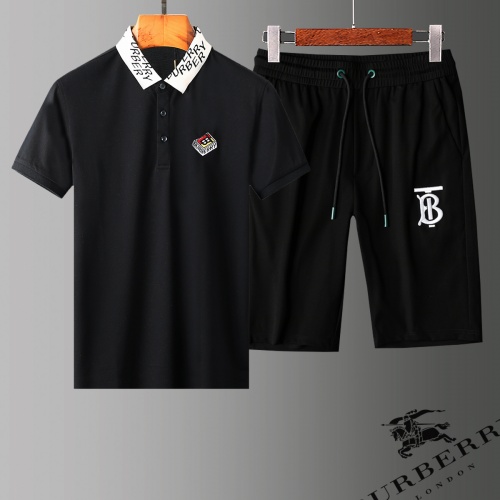 Burberry Tracksuits Short Sleeved For Men #779051 $60.00 USD, Wholesale Replica Burberry Tracksuits