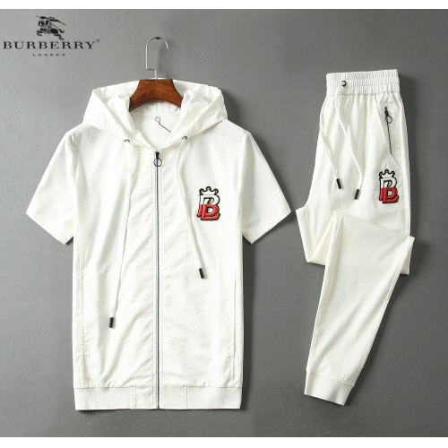 Burberry Tracksuits Short Sleeved For Men #779064 $82.00 USD, Wholesale Replica Burberry Tracksuits