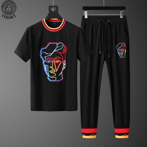 Versace Tracksuits Short Sleeved For Men #779073 $82.00 USD, Wholesale Replica Versace Tracksuits