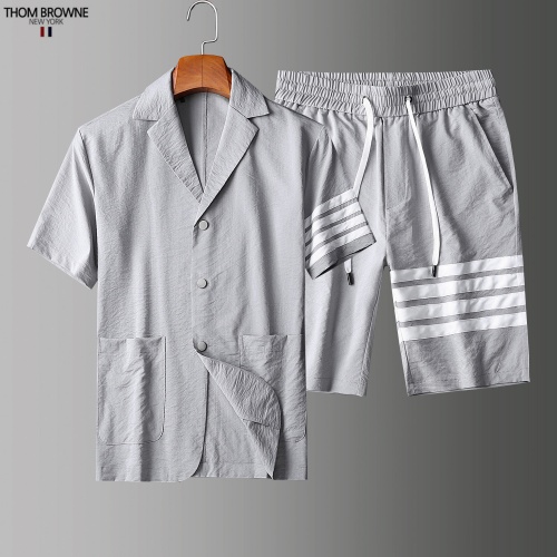 Thom Browne TB Tracksuits Short Sleeved For Men #779112 $76.00 USD, Wholesale Replica Thom Browne TB Tracksuits