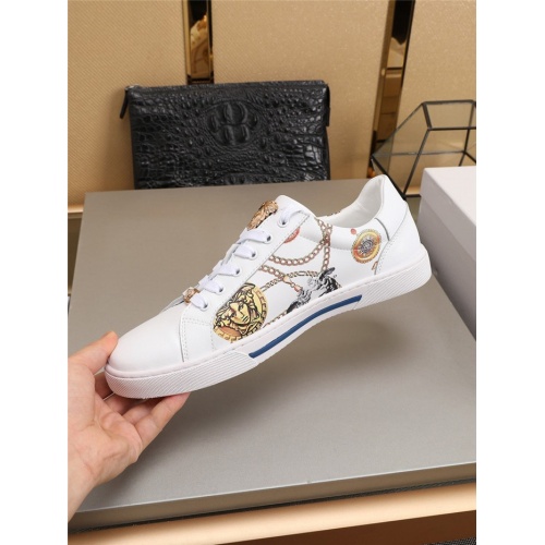 Replica Versace Casual Shoes For Men #779358 $76.00 USD for Wholesale