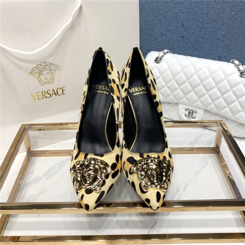 Replica Versace High-Heeled Shoes For Women #779816 $83.00 USD for Wholesale