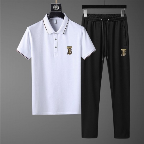 Burberry Tracksuits Short Sleeved For Men #780336 $68.00 USD, Wholesale Replica Burberry Tracksuits