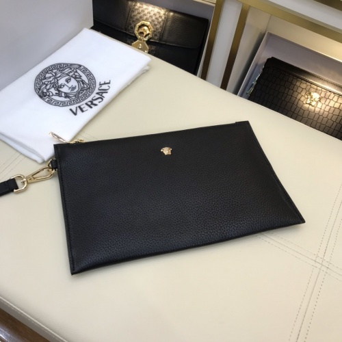 Replica Versace AAA Man Wallets #781110 $69.00 USD for Wholesale