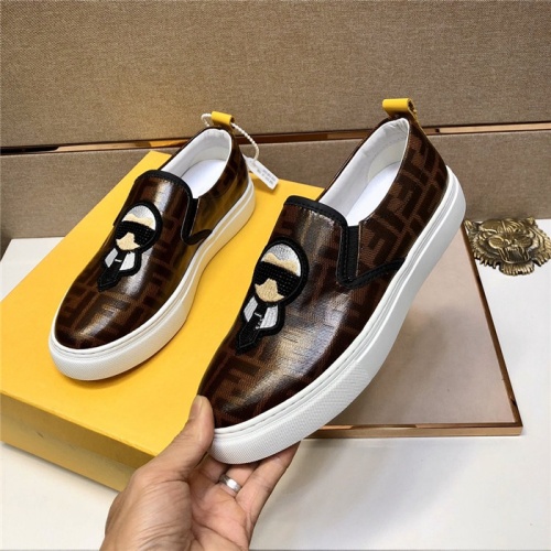 Replica Fendi Casual Shoes For Men #781324 $80.00 USD for Wholesale