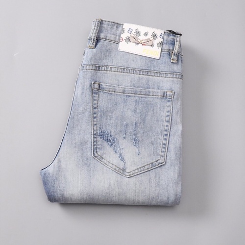 Replica Fendi Jeans For Men #781732 $42.00 USD for Wholesale