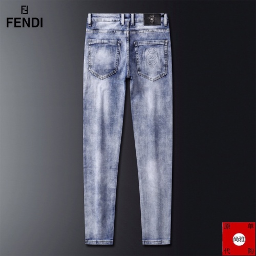 Replica Fendi Jeans For Men #781733 $42.00 USD for Wholesale