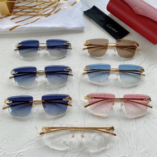 Replica Cartier AAA Quality Sunglasses #782048 $57.00 USD for Wholesale