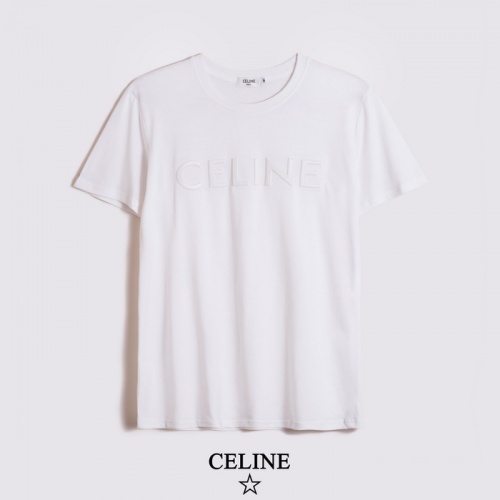 Celine T-Shirts Short Sleeved For Men #783508 $27.00 USD, Wholesale Replica Celine T-Shirts
