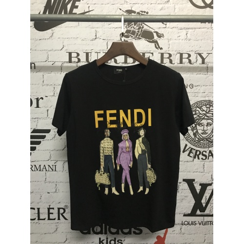 Fendi T-Shirts Short Sleeved For Men #783536 $27.00 USD, Wholesale Replica Fendi T-Shirts