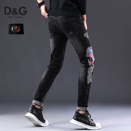 Replica Dolce & Gabbana D&G Jeans For Men #783551 $48.00 USD for Wholesale