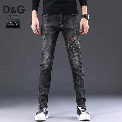 Dolce &amp; Gabbana D&amp;G Jeans For Men #783552 $48.00 USD, Wholesale Replica Dolce &amp; Gabbana D&amp;G Jeans