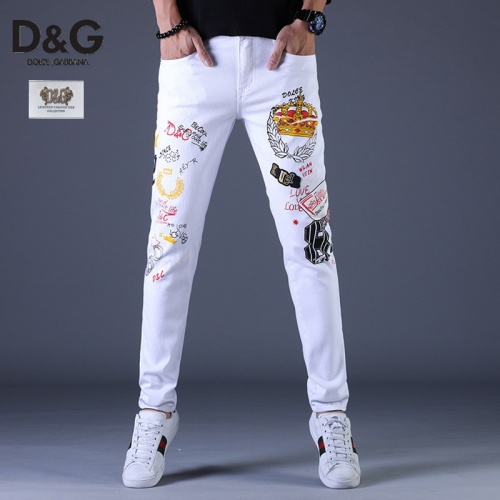 Dolce &amp; Gabbana D&amp;G Jeans For Men #783553 $48.00 USD, Wholesale Replica Dolce &amp; Gabbana D&amp;G Jeans