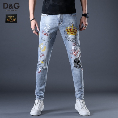 Dolce &amp; Gabbana D&amp;G Jeans For Men #783554 $48.00 USD, Wholesale Replica Dolce &amp; Gabbana D&amp;G Jeans