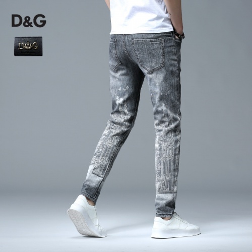 Replica Dolce & Gabbana D&G Jeans For Men #783619 $48.00 USD for Wholesale