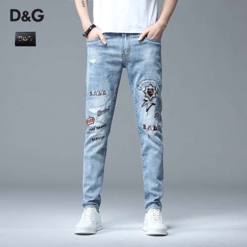 Dolce &amp; Gabbana D&amp;G Jeans For Men #783629 $48.00 USD, Wholesale Replica Dolce &amp; Gabbana D&amp;G Jeans