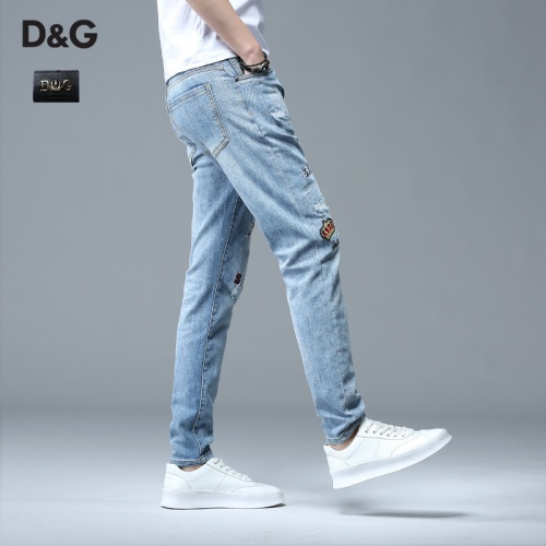Replica Dolce & Gabbana D&G Jeans For Men #783629 $48.00 USD for Wholesale