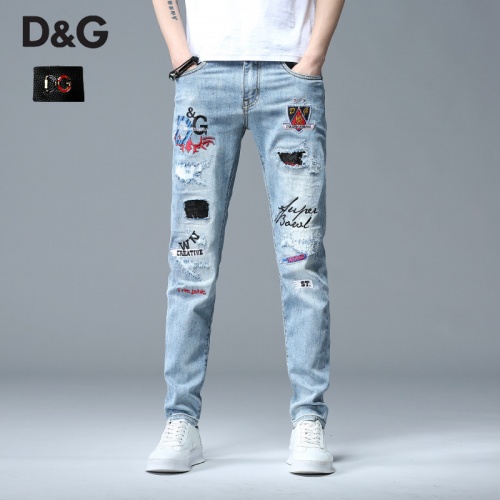 Dolce &amp; Gabbana D&amp;G Jeans For Men #783633 $48.00 USD, Wholesale Replica Dolce &amp; Gabbana D&amp;G Jeans