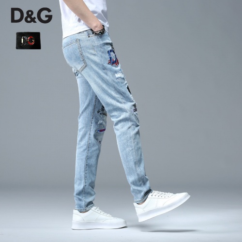 Replica Dolce & Gabbana D&G Jeans For Men #783633 $48.00 USD for Wholesale
