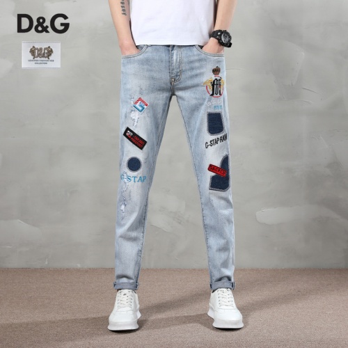 Dolce &amp; Gabbana D&amp;G Jeans For Men #783636 $48.00 USD, Wholesale Replica Dolce &amp; Gabbana D&amp;G Jeans